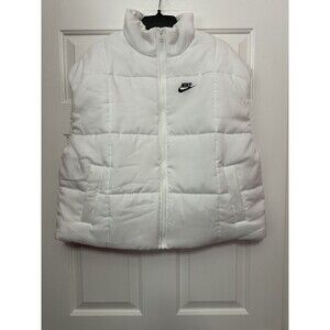 Nike Sportswear Womens Size S Puffer Therma-FIT Loose Vest White FB7679-100